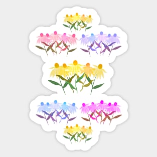 Cornflowers on Blush Sticker